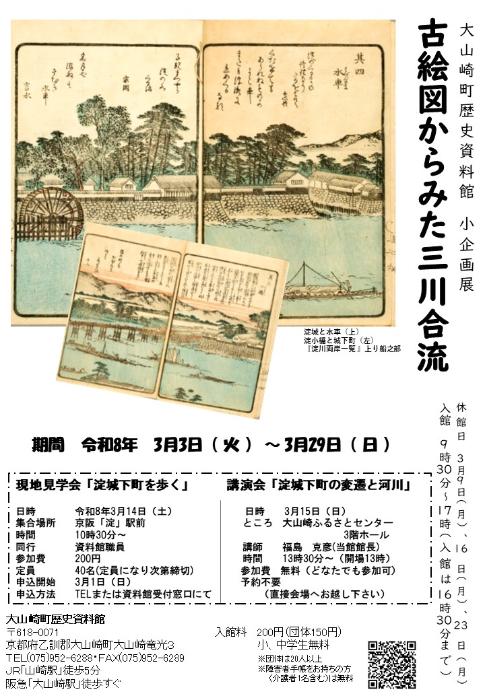 小企画展「古絵図からみた三川合流」