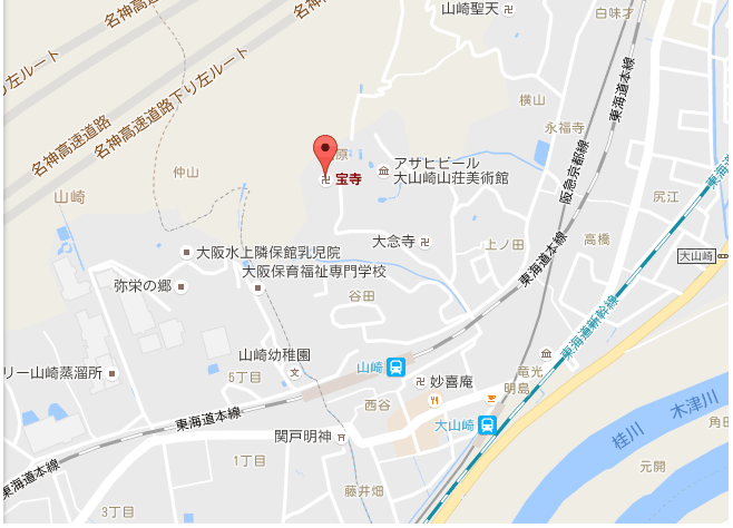 宝積寺地図