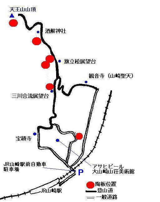 陶板絵図の位置図(クリックすると拡大表示します)