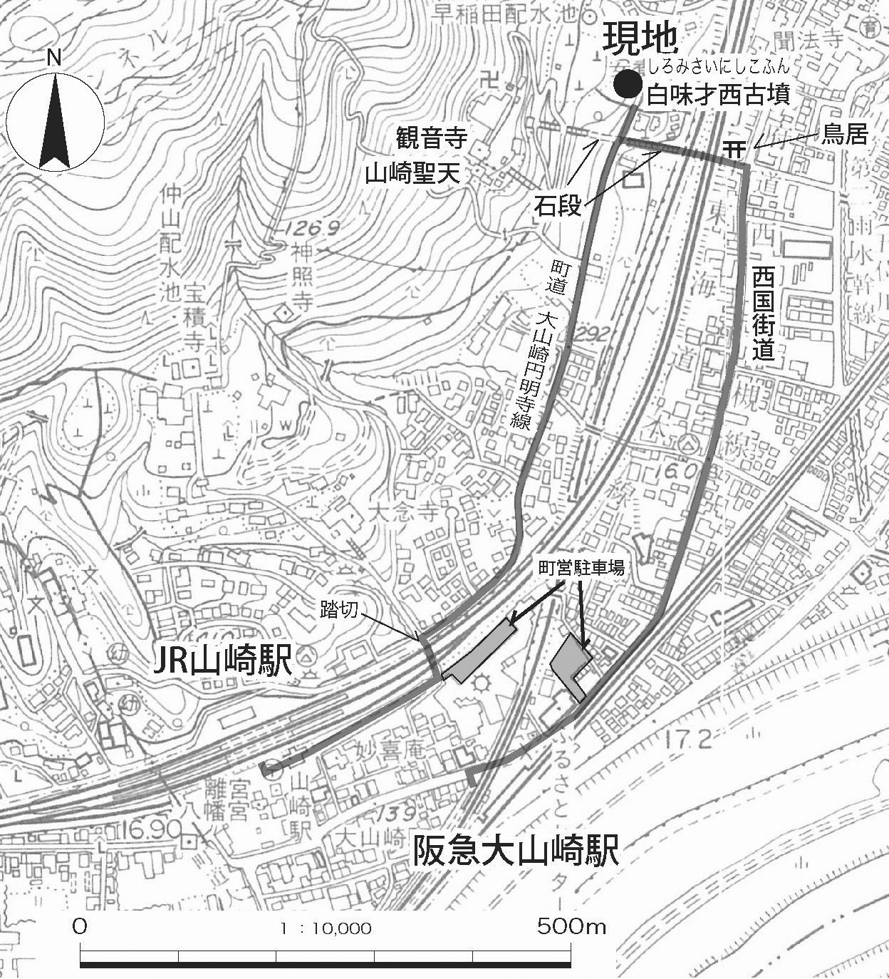 現地の地図です。